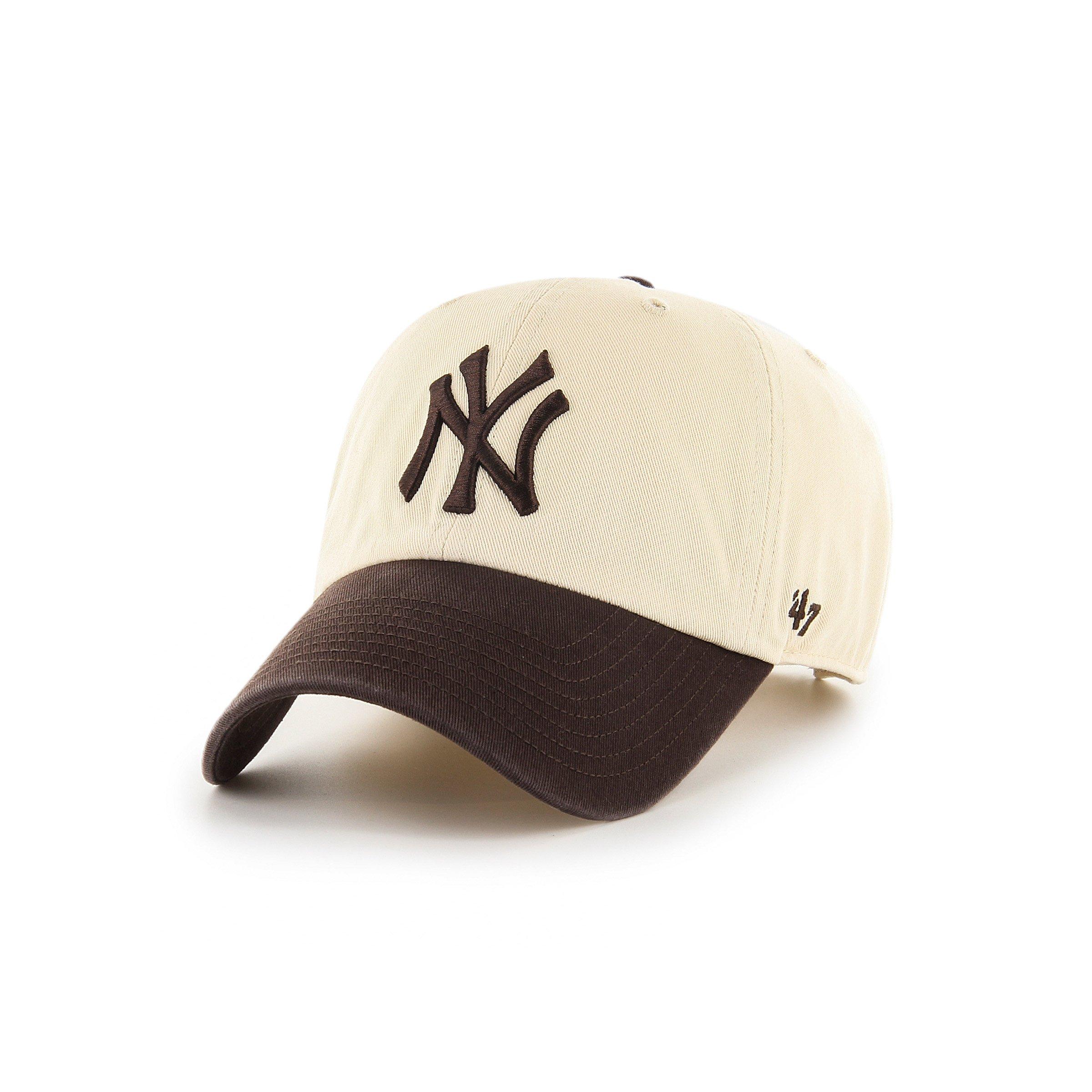 47 New York Yankees Cleanup Snapback Hat - Cream/Navy - NAVY/TAN